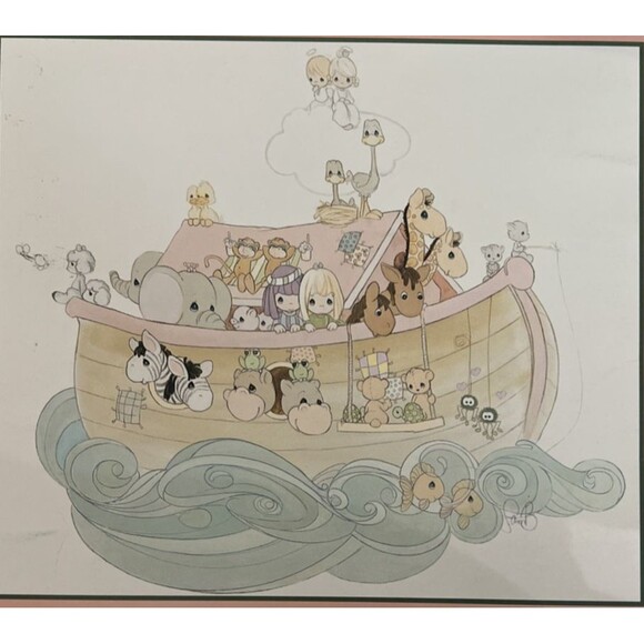 PRECIOUS MOMENTS Noah's Ark Counted Cross Stitch Booklet Gloria & Pat Pattern - Picture 1 of 3